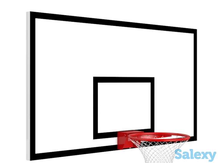 Щит баскетбольный тренировочный 120смх80см фанера, фотография 1