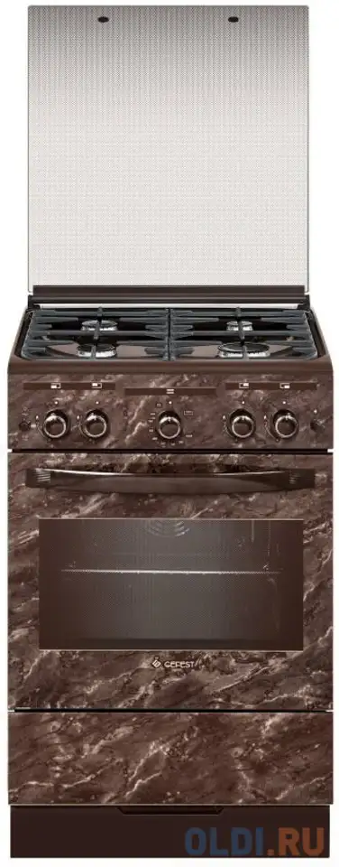 Газовая плита gefest пг 5300-02 0354 коричневый мрамор, фотография 1