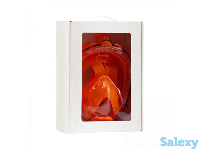 Маска подводная полнолицевая sargan галактика премиум прозрачная/желтая/желтая, фотография 6