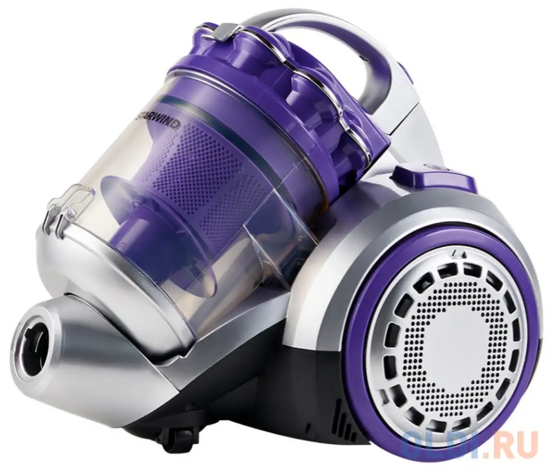 Пылесос starwind scv3450 2500вт фиолетовый/серебристый, фотография 1