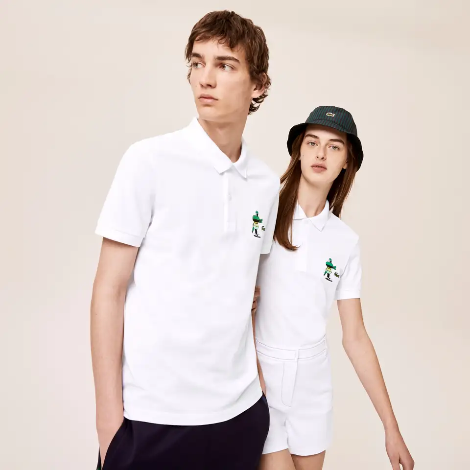 Мужское поло lacoste x jeremyville design  unisex, фотография 1