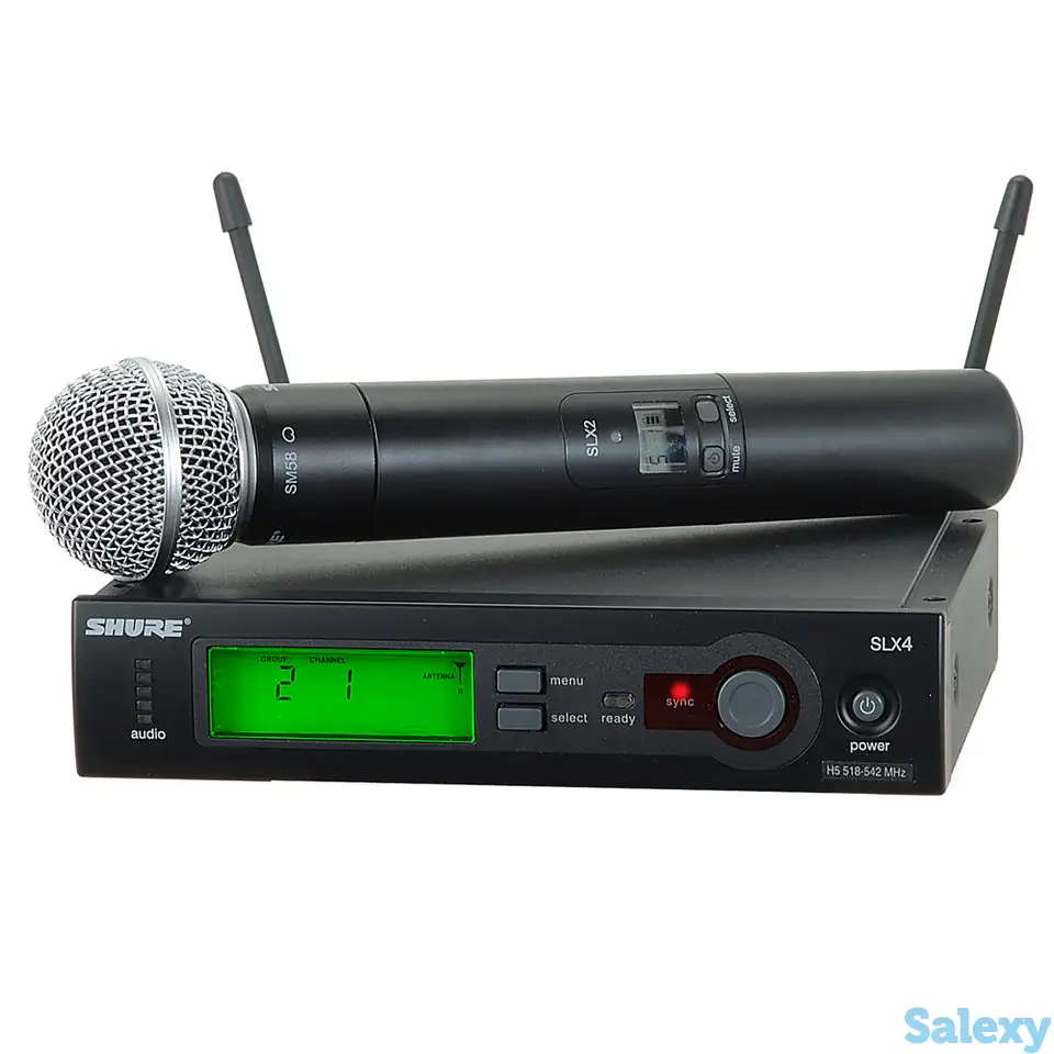 Радиосистема shure slx24e/sm58-g4e, фотография 1