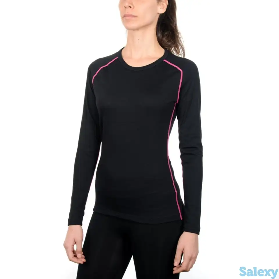 Термокофта mico woman dualtech heavy weight nero magenta, фотография 7