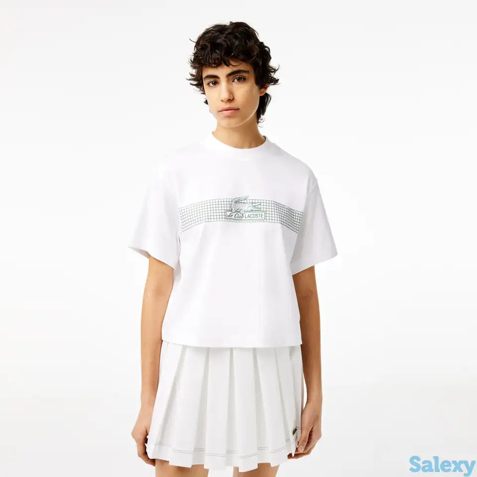Женская футболка lacoste оversize, фотография 1