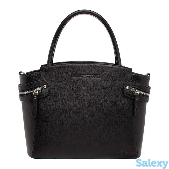 Кожаная женская сумка hacket black, фотография 1