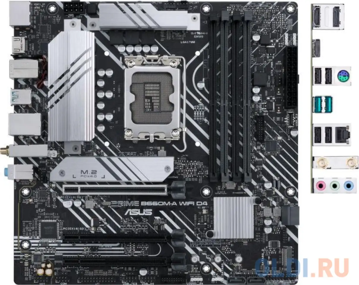 Материнская плата asus prime b660m-a wifi d4, фотография 1