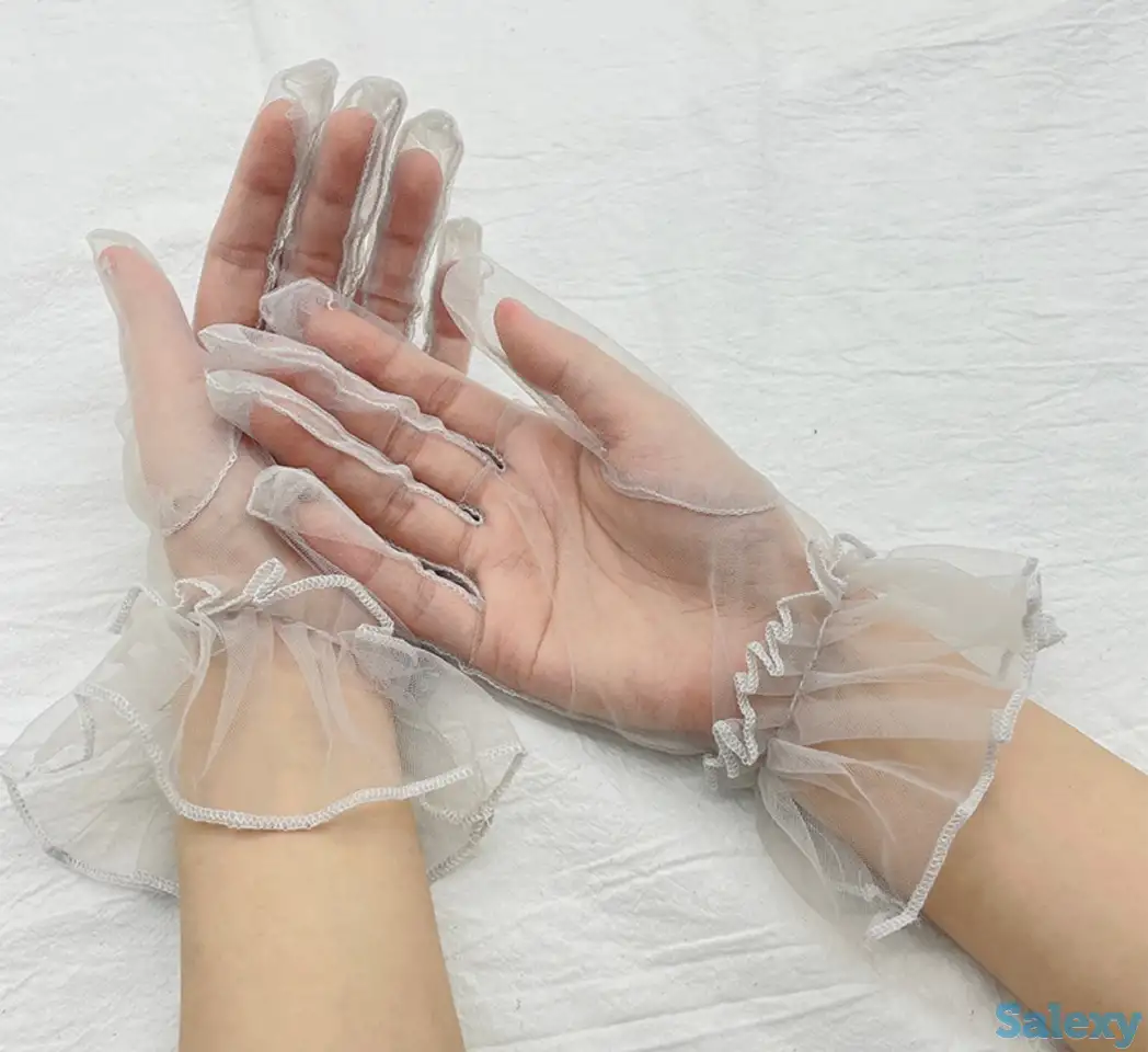 Перчатки сеточка удлиненные в Алматы. Доставка. В наличии, фотография 2