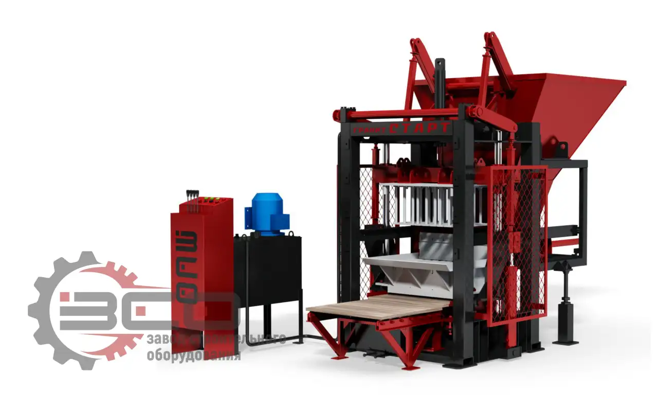 Вибропресс Гранит Старт М-02 для производства плитки, блоков и арболита, фотография 5