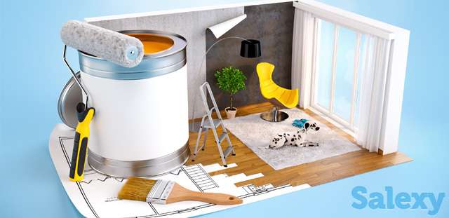 Ремонт квартир обои левкас закатка стен, фотография 1