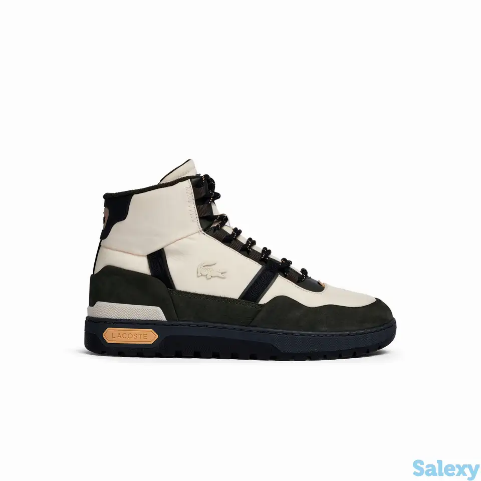 Мужские высокие кроссовки lacoste t-clip, фотография 1