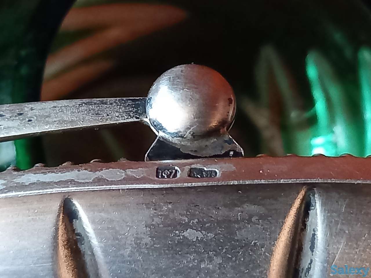 продам вазочку. чистое серебро 875 проба. ссср, фотография 3