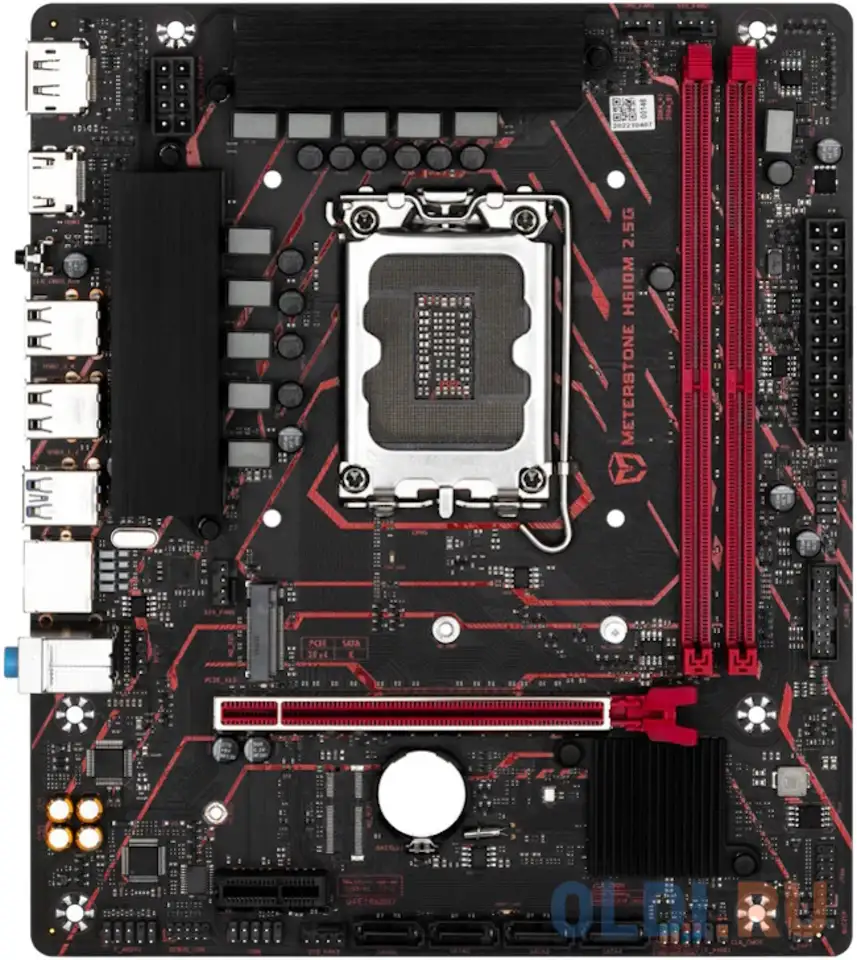 Материнская плата mb maxsun <ms-meterstone h610m 2.5g> lga1700 <h610> 1*pciex16, 1*pciex, фотография 1