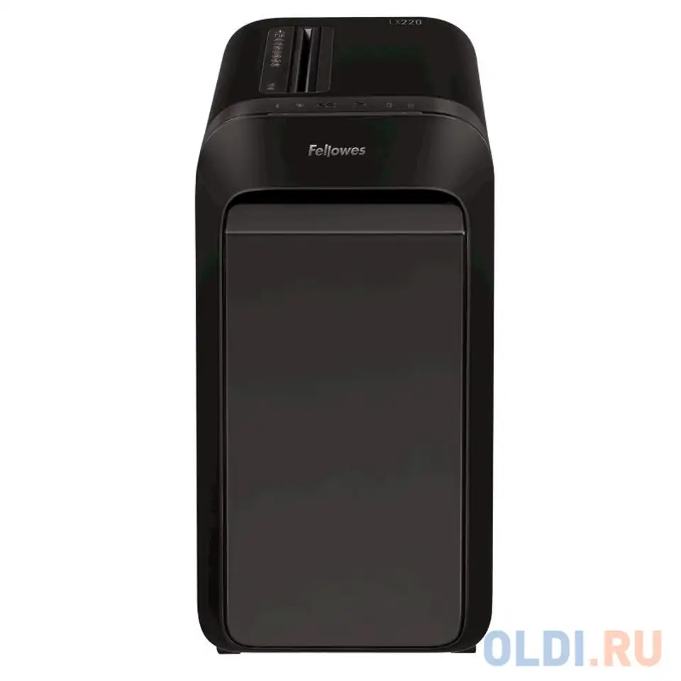 Шредер fellowes powershred lx220 черный (секр.p-4)/перекрестный/20лист./30лтр./скрепки/скобы/пл.карт, фотография 1