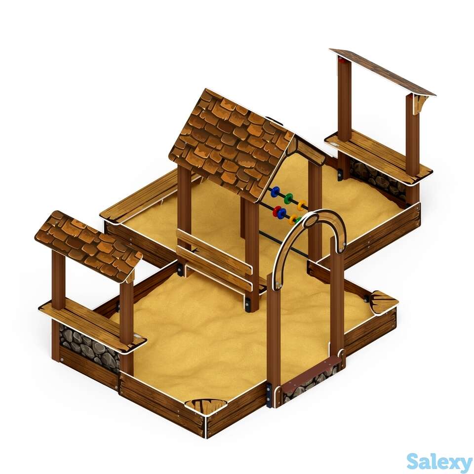 Песочный дворик большой ио 6.01.03-02 (коричневый), фотография 1