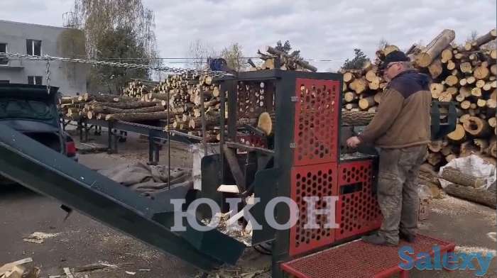 Пилоколун — комплекс для заготовки дров с подающей эстакадой бревен, фотография 1