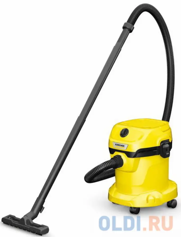 Пылесос karcher wd 2 plus сухая влажная уборка жёлтый 1.628-011.0, фотография 1