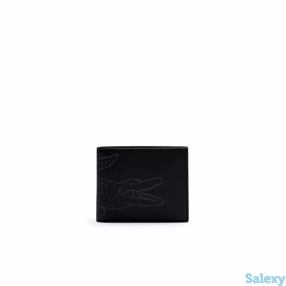 Мужской кошелек lacoste fitzgerald из гладкой кожи с принтом крокодила, фотография 1