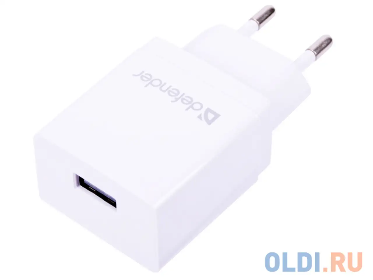Сетевой адаптер defender epa-10 белый, 1хusb, 5v/2.1а, пакет, фотография 1