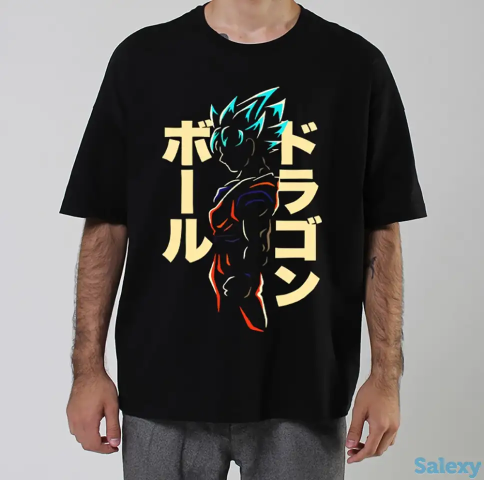 Оверсайз мужская футболка c Драгонболл, фотография 1