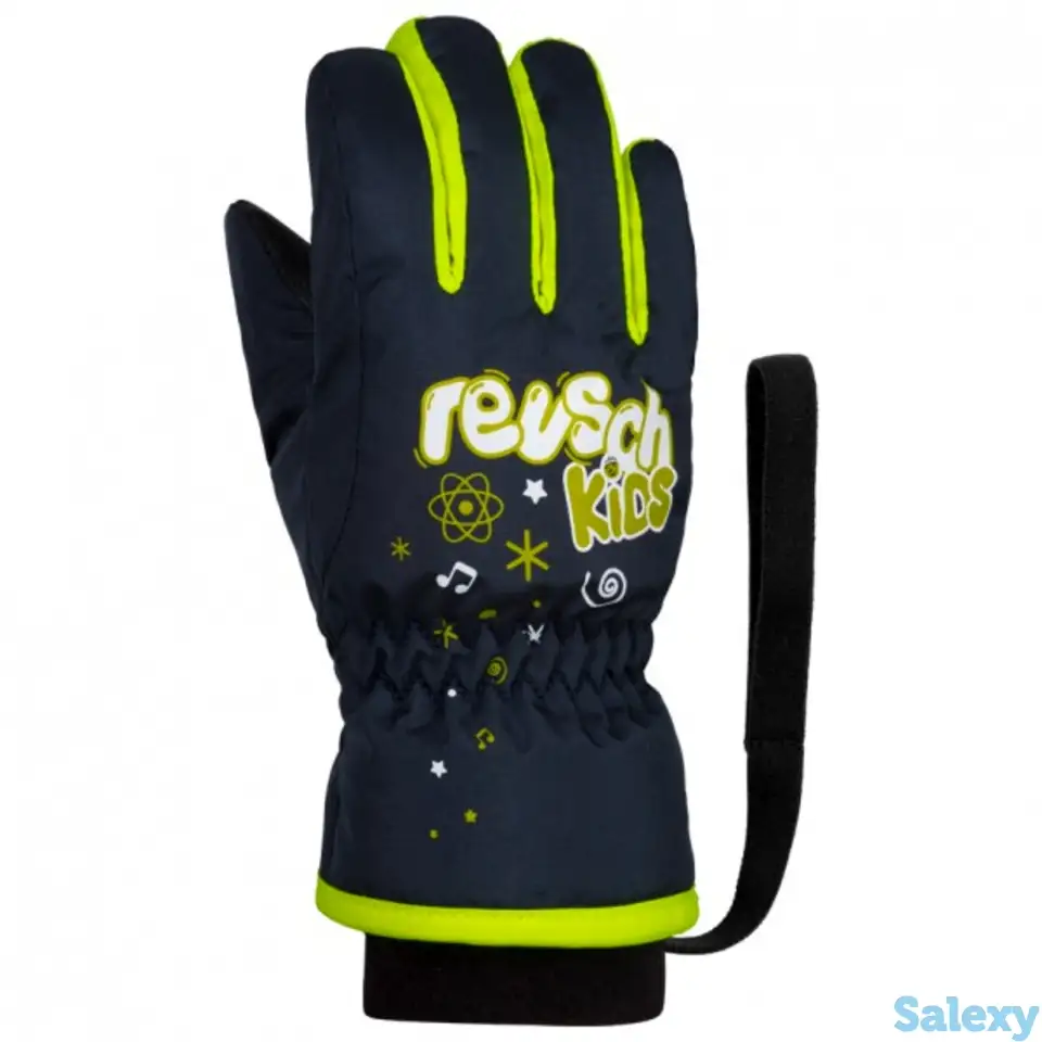 Перчатки reusch 18-19 kids dress blue/safety yellow, фотография 12