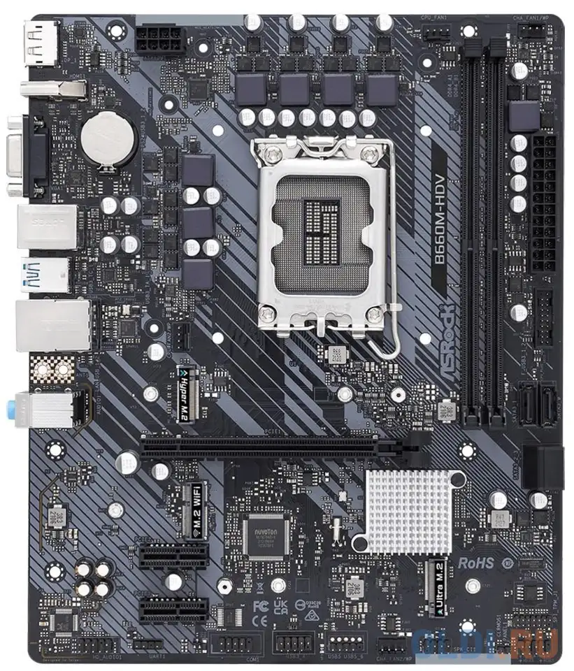 Материнская плата asrock b660m-hdv, фотография 1