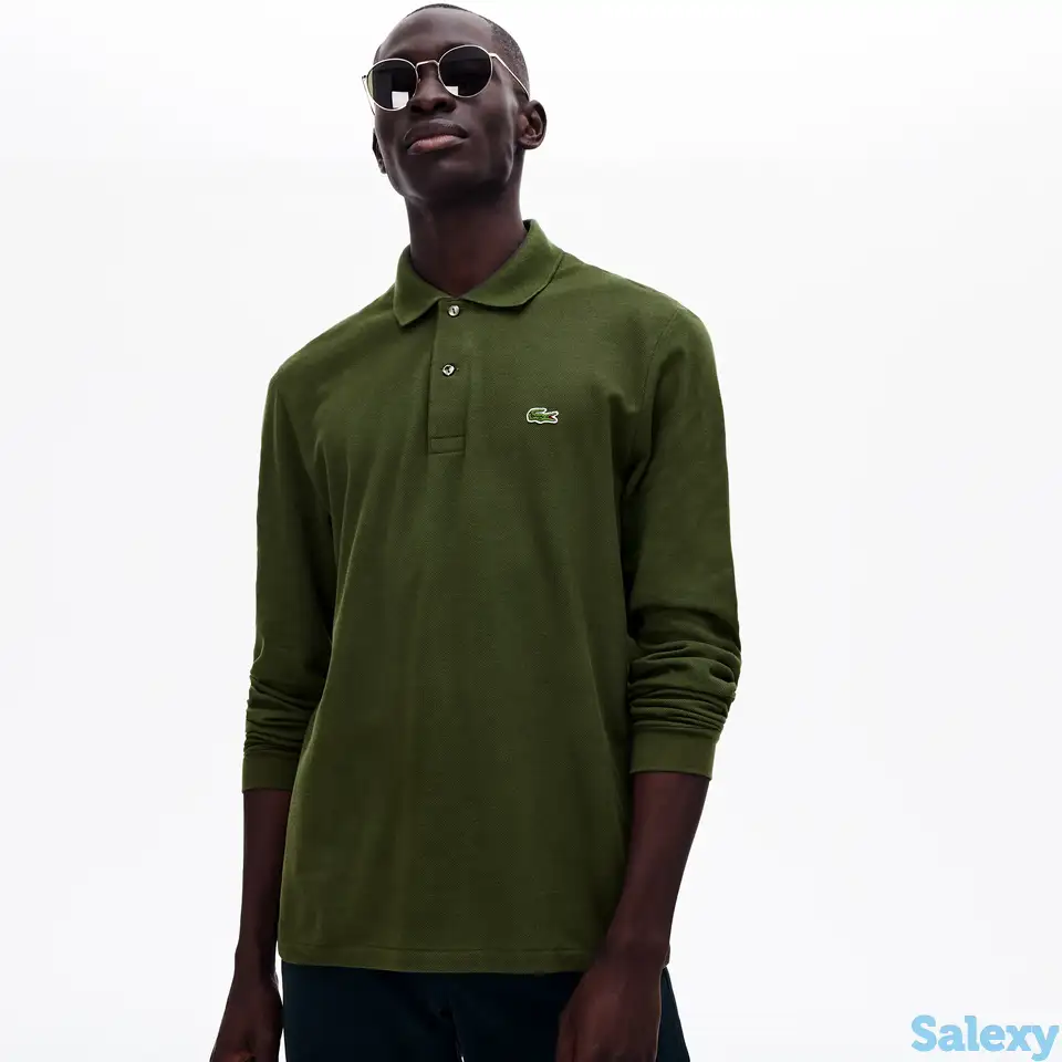 Мужское поло lacoste classic fit с длинным рукавом, фотография 1
