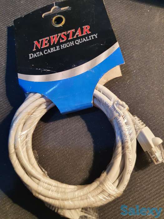 LAN Кабель UTP, CAT 5e 4Pairs 24 AWG шнур, провод усиленный 3 метра, фотография 3