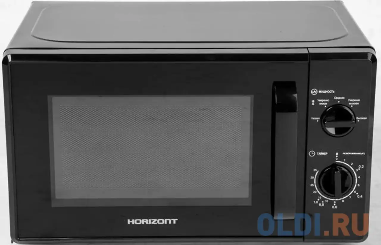 Микроволновая печь horizont 20mw700-1378aaw 700 вт чёрный, фотография 1