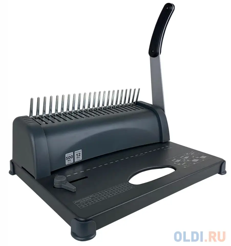 Переплетчик гелеос бп-12 на пластиковую пружину, а4, ручная перфорация 12 листов,, фотография 1