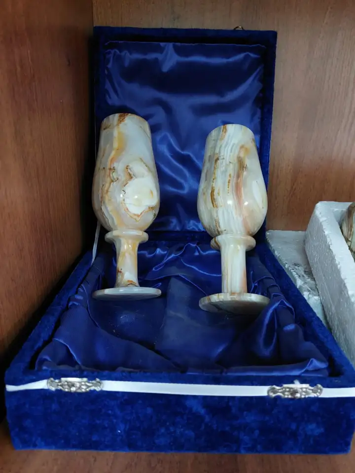 Фежеры из Оникс с синей коробочкой, фотография 2