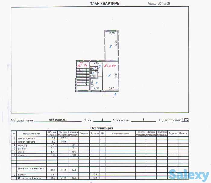 Продам квартиру, ул.Деева д.17 кв.24, фотография 1
