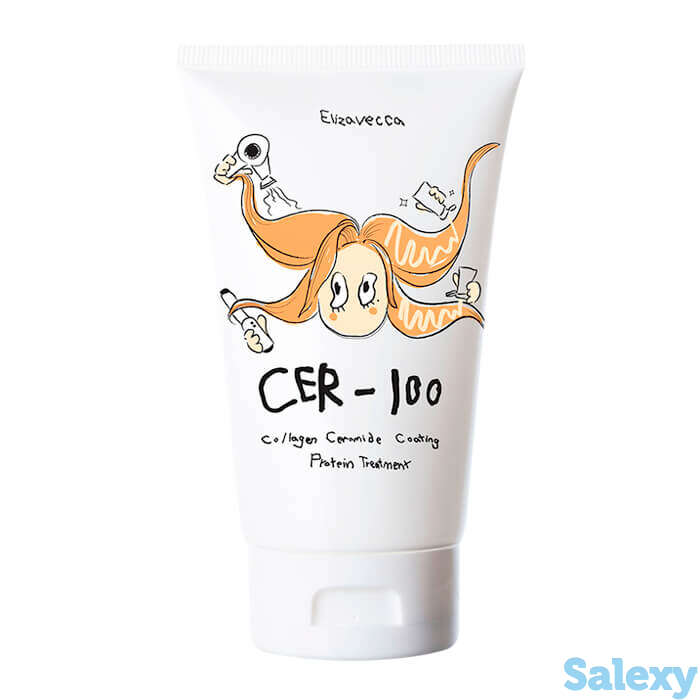 Маска для волос elizavecca collagen ceramide coating protein treatment, фотография 1