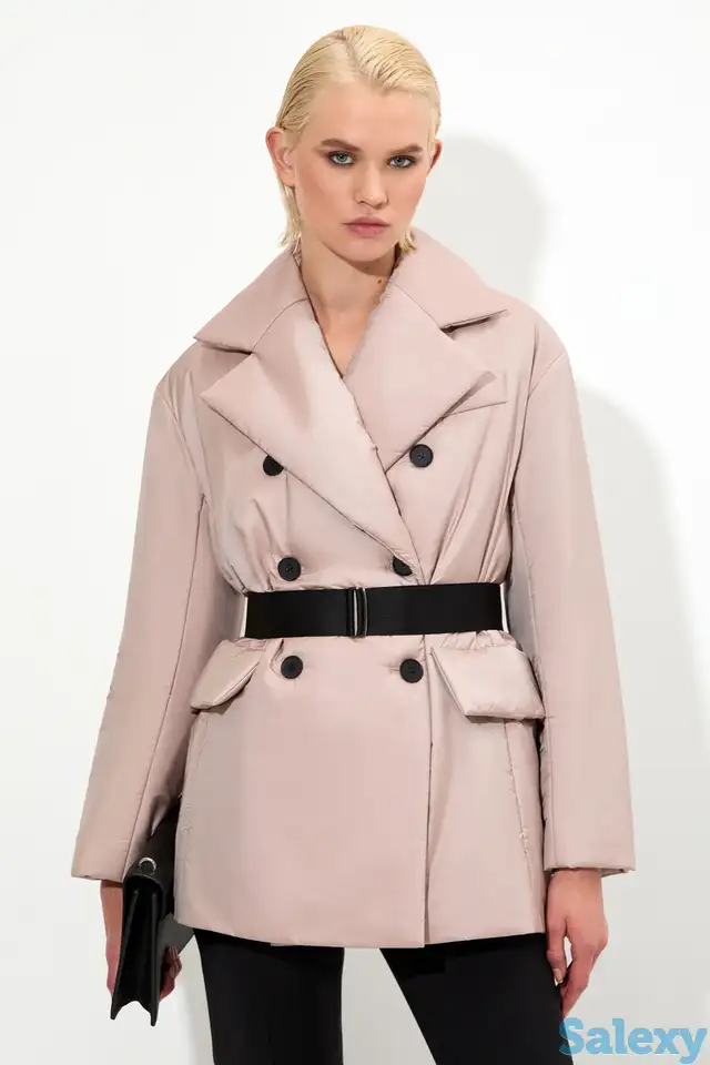 Куртка с контрастным поясом-стропой vassa&co, фотография 1