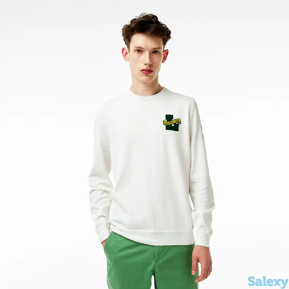 Мужской свитер lacoste с круглым вырезом, фотография 1