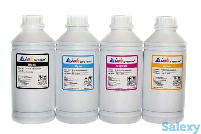 Комплект пигментных чернил набор 4 цвета по 1000 мл, фотография 1