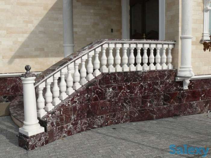 Отделка фасадов мрамором, травертином и гранитом., фотография 6