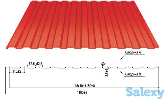 Профнастил оцинкованный Алматы, фотография 4