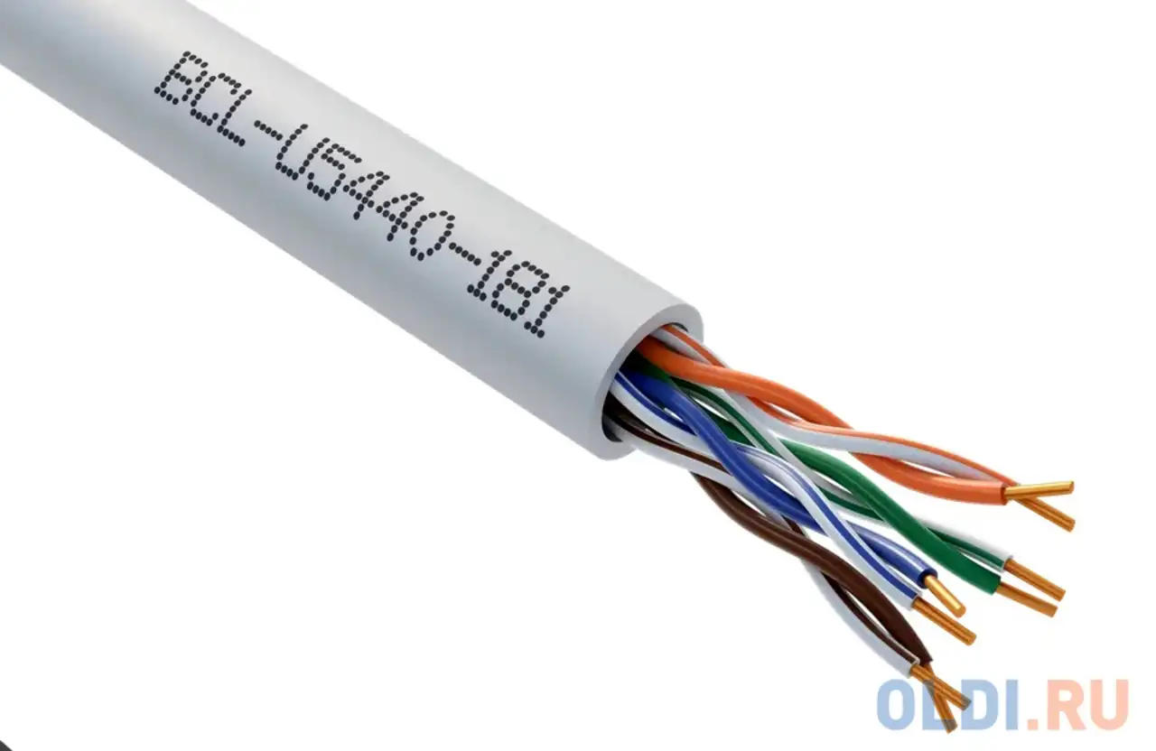 Кабель u/utp indoor 4 пары категория 5e bion одножильный медь 305, фотография 1