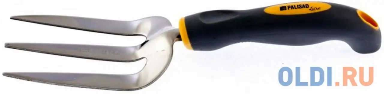 Вилка посадочная 3-зубая, двухкомпонентная рукоятка luxe// palisad, фотография 1