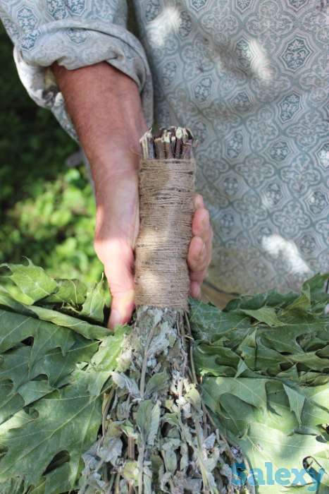 Премиальный банный Яр веник - канадский дуб с мятой, фотография 4