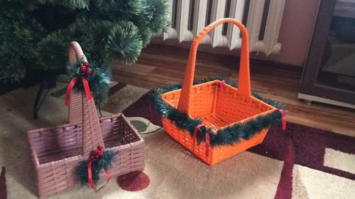 Плетеные корзины, фотография 1