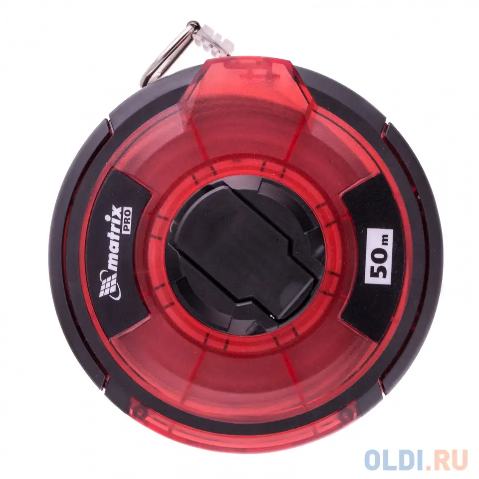 Рулетка геодезическая 50 м х 12,5 мм, закр. корп., стальная лента,, фотография 1