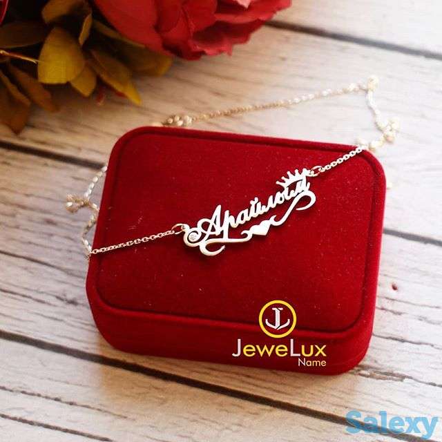 Именной кулон из Серебра и Золото, кулон с именем, фотография 4