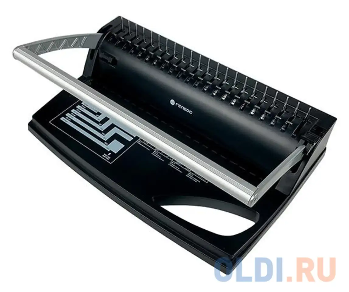 Переплетчик heleos бп9п a4/перф.9л.сшив/макс.150л./пластик.пруж. (6-19мм), фотография 1