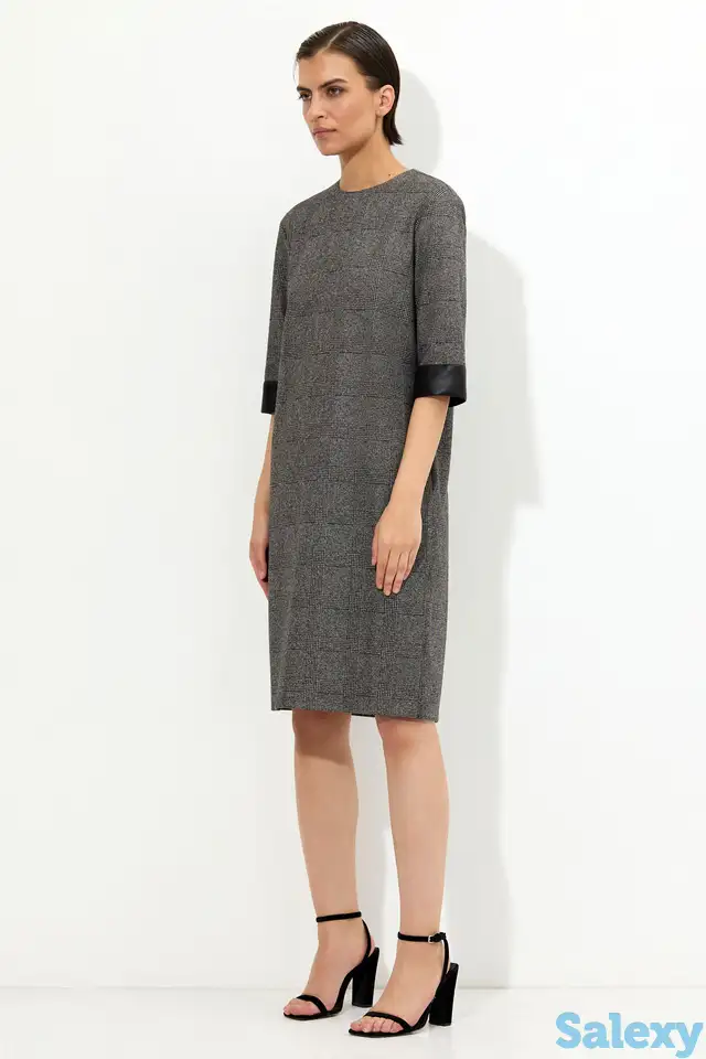 Платье с отделкой из экокожи vassa&co, фотография 1