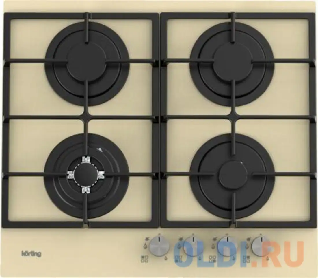 Варочная панель газовая korting hgg 6722 ctb бежевый, фотография 1