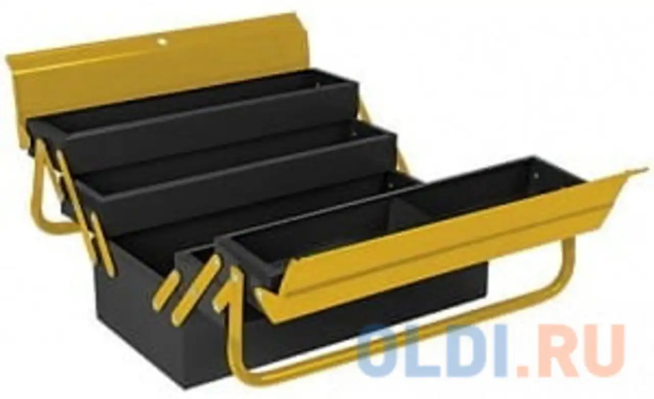 Ящик для инструмента fit it металлический с 4-мя раздвижными отделениями , фотография 1