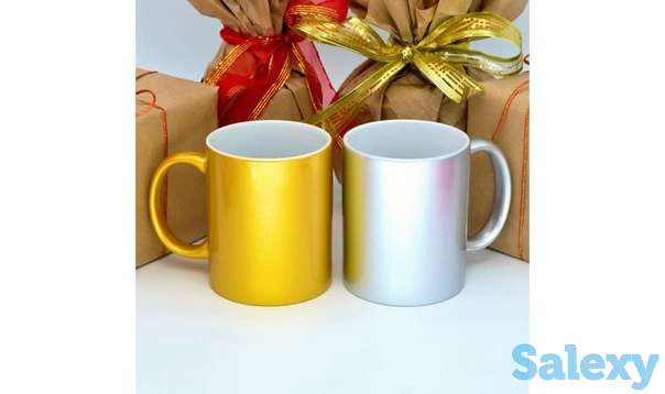 Печать на кружке (золотистые, серебристые), фотография 1