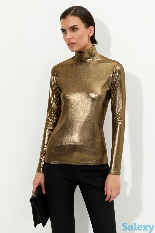 Блузка с воротником-стойкой vassa&co, фотография 1