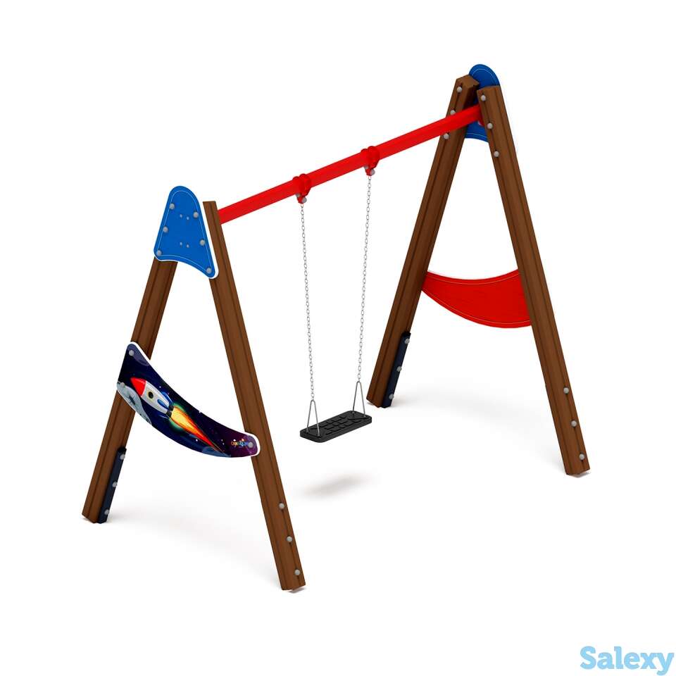 Качели уличные д1 космопорт ио 11.д.03.02-п, фотография 1